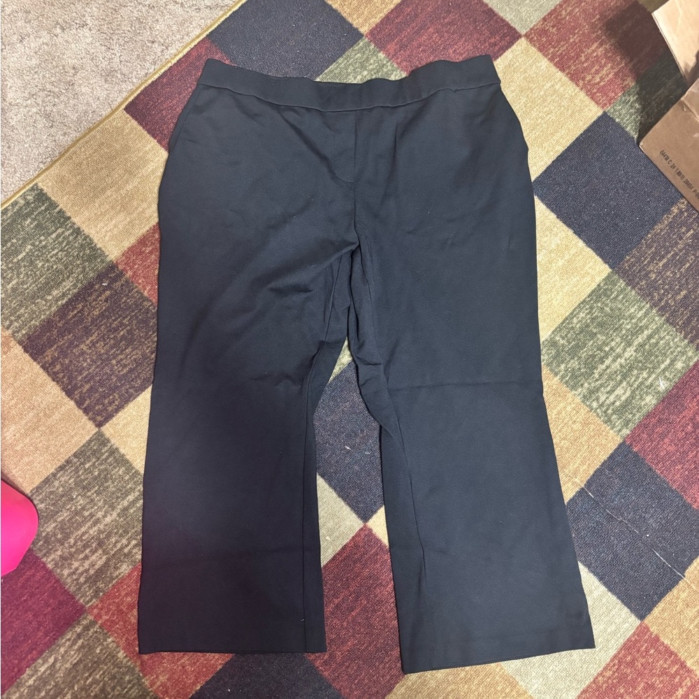 Ashley Stewart Classic Black Trousers